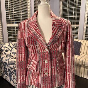 CAbi Patchwork Blazer Red/Blue S